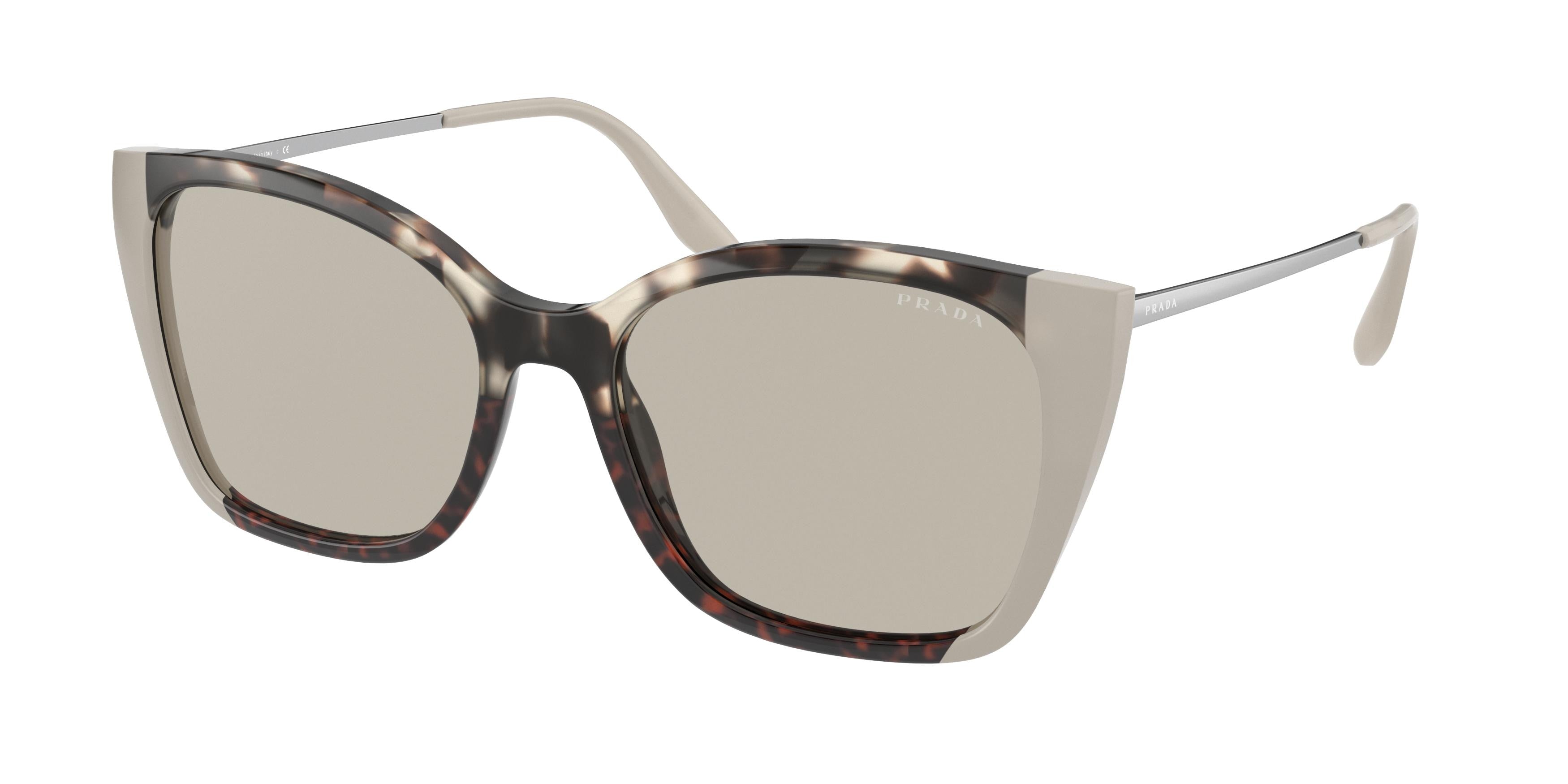 Prada PR12XS Cat Eye Sunglasses  04B5J2-Havana 54-145-17 - Color Map Tortoise