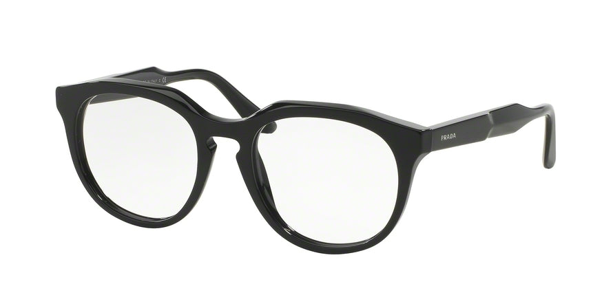 Prada JOURNAL PR13SV Phantos Eyeglasses  1AB1O1-BLACK 50-18-140 - Color Map black