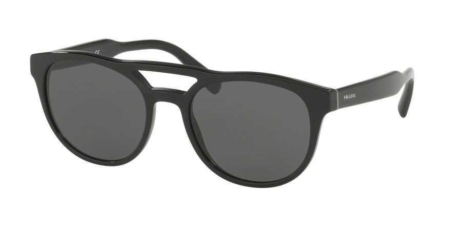 Prada PR13TSF Square Sunglasses  1AB5S0-BLACK 54-19-145 - Color Map black