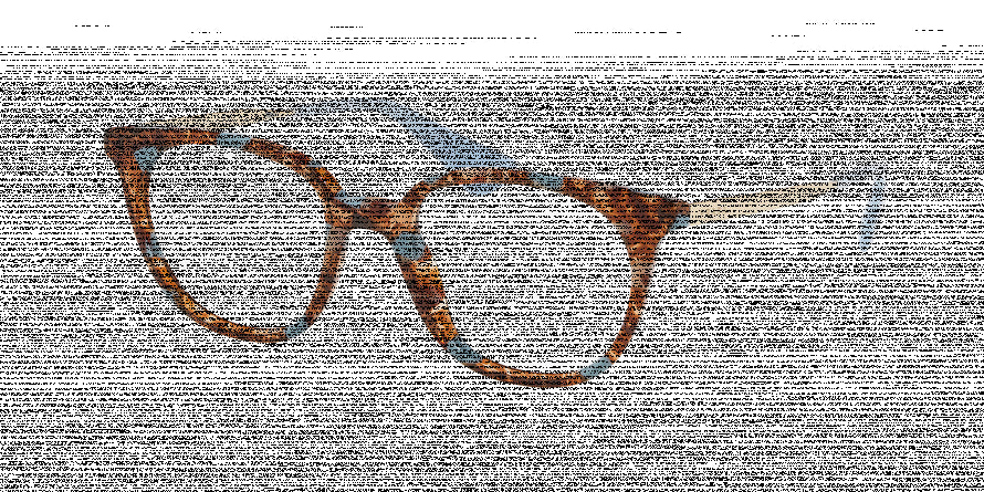 Prada CATWALK PR13UV Oval Eyeglasses  KJO1O1-STRIPED BROWN/AZURE 48-18-140 - Color Map brown