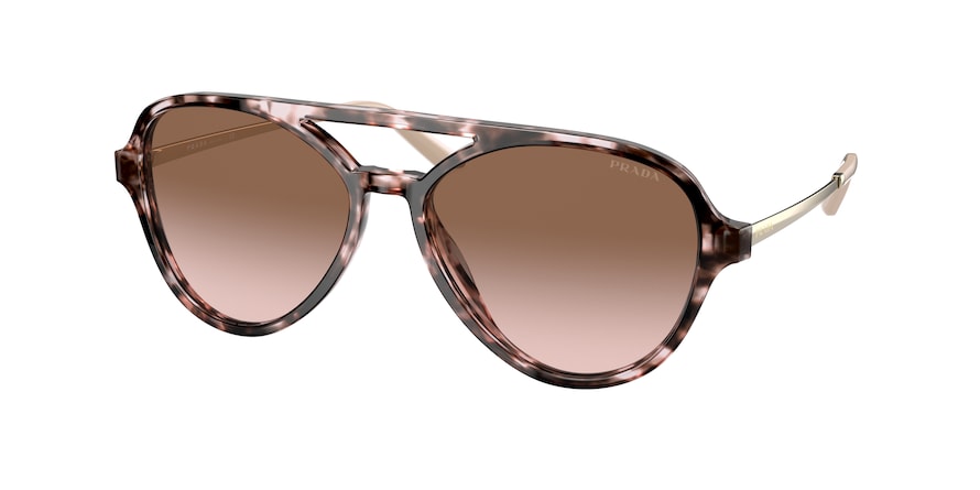 Prada PR13WSF Pilot Sunglasses  ROJ0A6-ORCHID TORTOISE 57-15-140 - Color Map havana