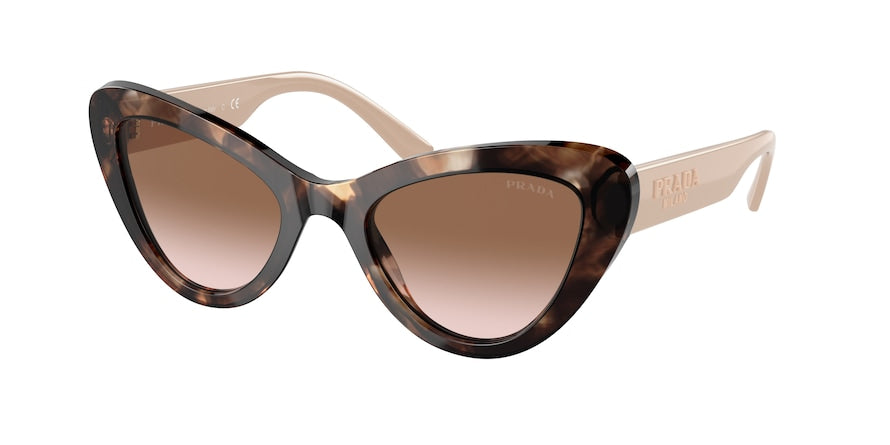 Prada PR13YSF Cat Eye Sunglasses  07R0A6-HAVANA 54-18-140 - Color Map havana