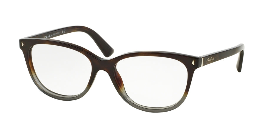 Prada JOURNAL PR14RV Phantos Eyeglasses  TKT1O1-GRADIENT GREY HAVANA 52-16-140 - Color Map grey