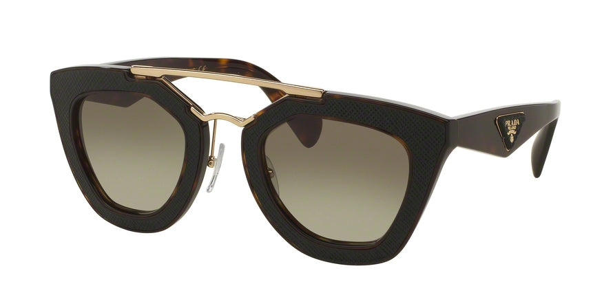 Prada ORNATE PR14SS Irregular Sunglasses  2AU4M1-HAVANA 49-26-140 - Color Map havana