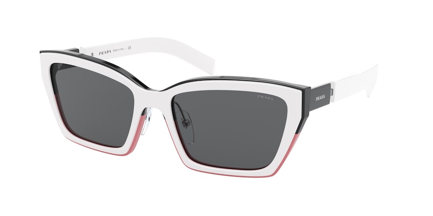 Prada PR14XS Cat Eye Sunglasses  01C5S0-WHITE 56-18-145 - Color Map white