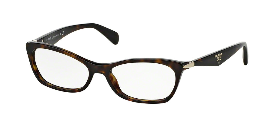 Prada CATWALK PR15PV Irregular Eyeglasses  2AU1O1-HAVANA 53-16-135 - Color Map havana