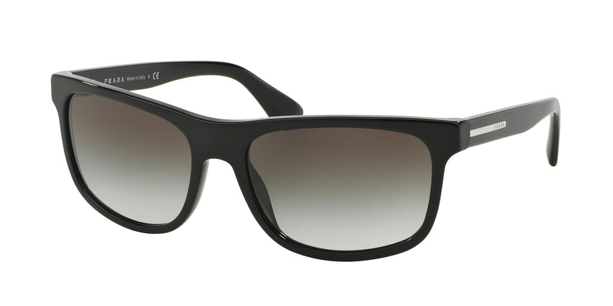 Prada PR15RS Rectangle Sunglasses  1AB0A7-BLACK 60-18-140 - Color Map black
