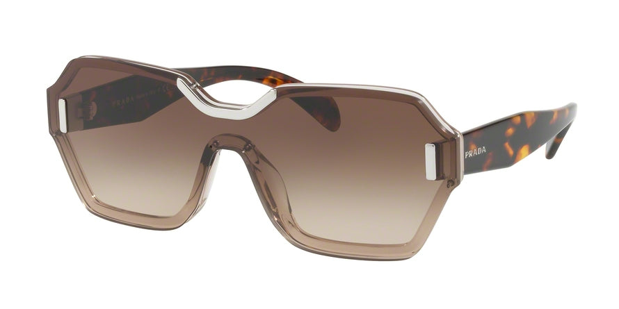 Prada PR15TS Square Sunglasses  VIQ6S1-LIGHT BROWN 48-147-140 - Color Map havana