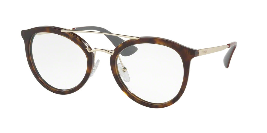 Prada PR15TV Phantos Eyeglasses  2AU1O1-HAVANA 50-21-140 - Color Map havana