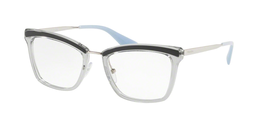 Prada CATWALK PR15UV Rectangle Eyeglasses  KI51O1-GREY 52-19-145 - Color Map grey