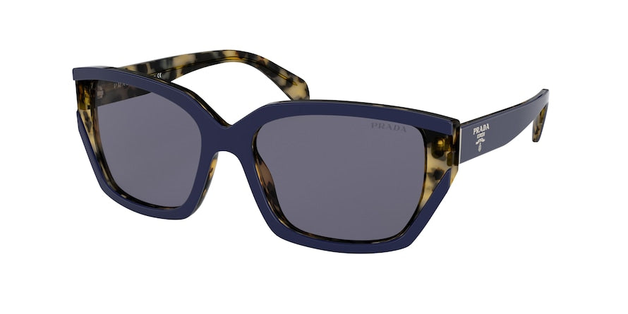 Prada PR15XS Rectangle Sunglasses  05C420-BLUE 56-17-140 - Color Map blue