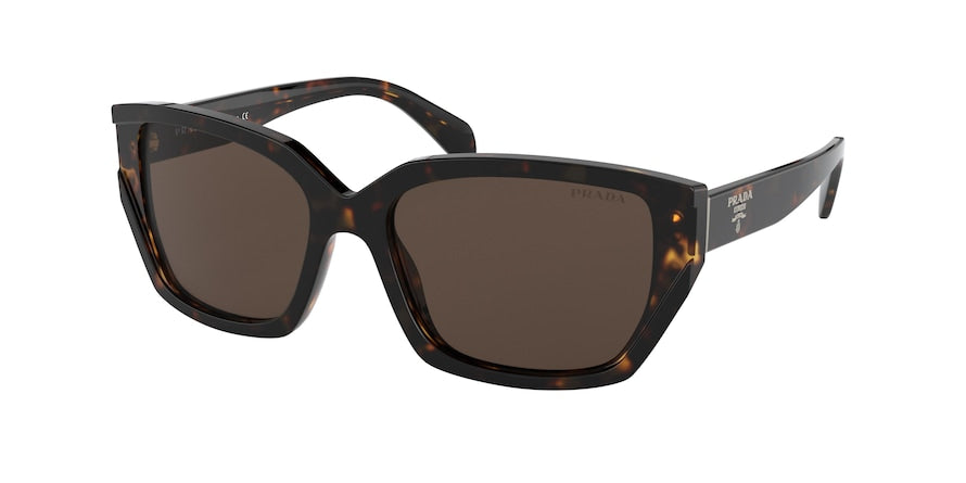 Prada PR15XS Rectangle Sunglasses  2AU8C1-HAVANA 56-17-140 - Color Map havana