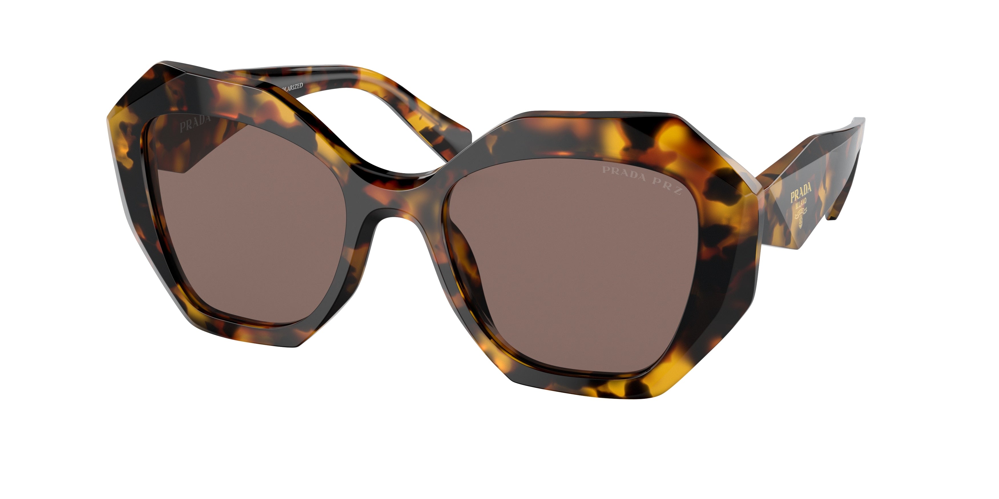 Prada PR16WS Irregular Sunglasses  VAU05C-Honey Tortoise 53-145-20 - Color Map Tortoise