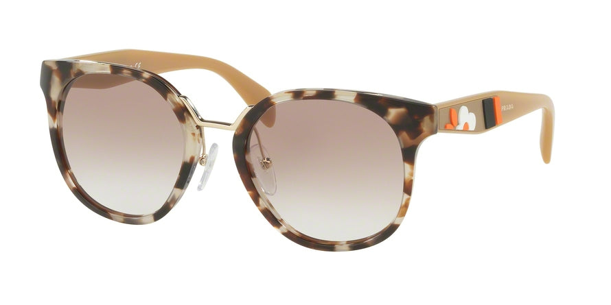 Prada CATWALK PR17TS Square Sunglasses  UAO1L0-SPOTTED OPAL BROWN 53-20-140 - Color Map brown