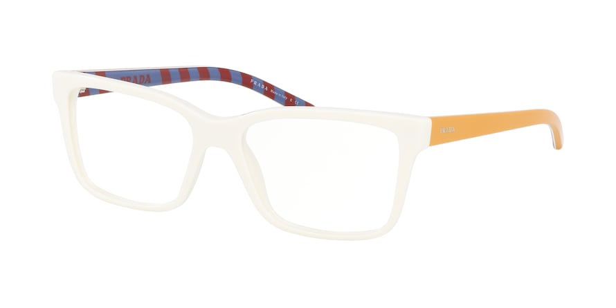 Prada MILLENNIALS PR17VV Rectangle Eyeglasses  7S31O1-IVORY 54-16-140 - Color Map ivory