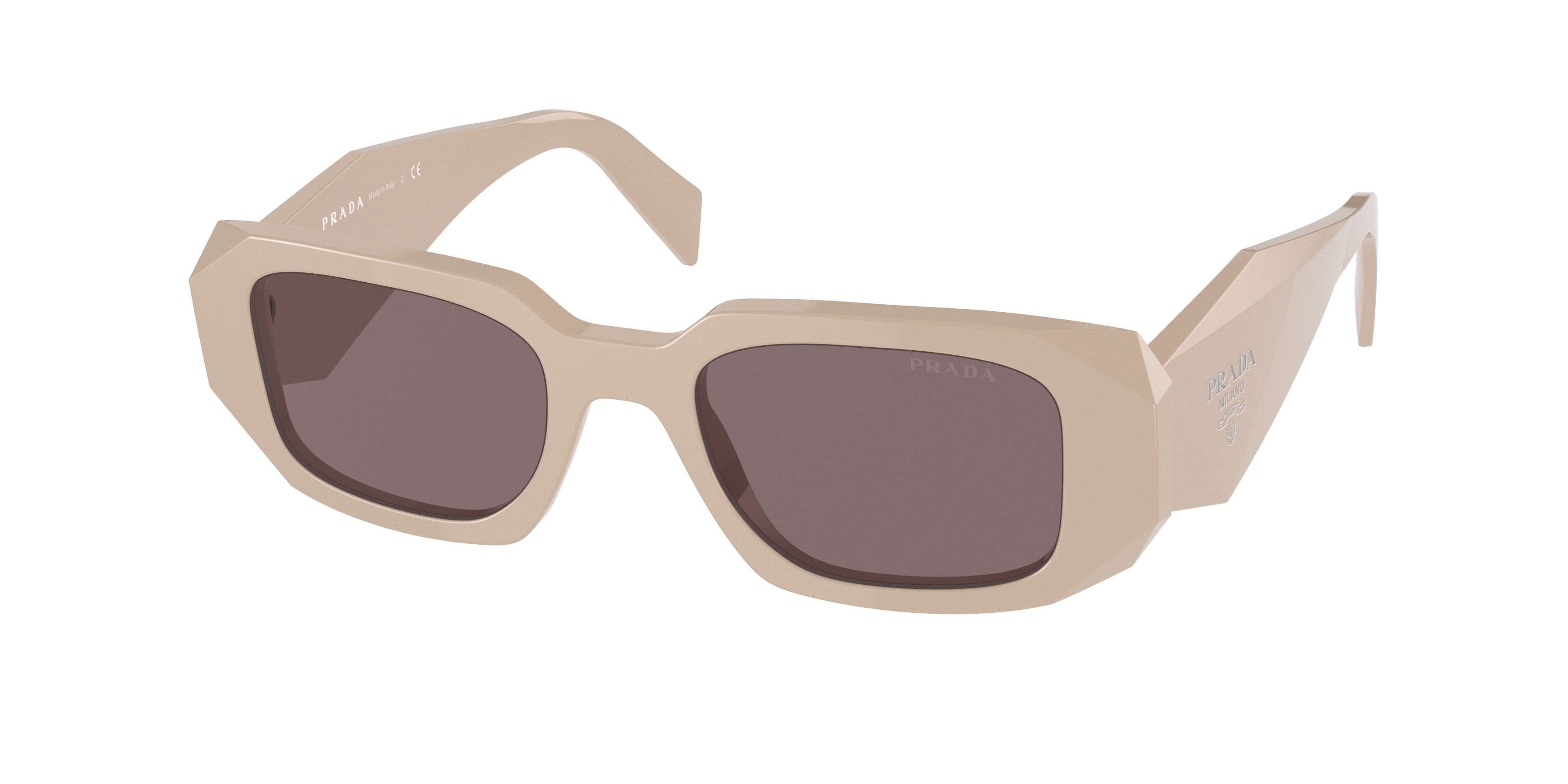 Prada PR17WS Rectangle Sunglasses  VYJ6X1-Powder 49-145-20 - Color Map Beige