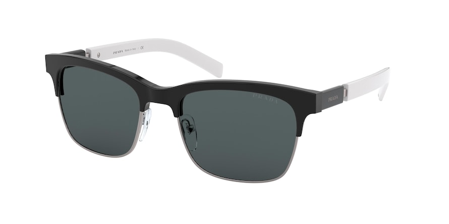 Prada PR17XS Rectangle Sunglasses  1AB01A-BLACK 54-19-145 - Color Map black