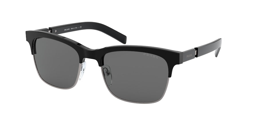 Prada PR17XS Rectangle Sunglasses  1AB717-BLACK 54-19-145 - Color Map black