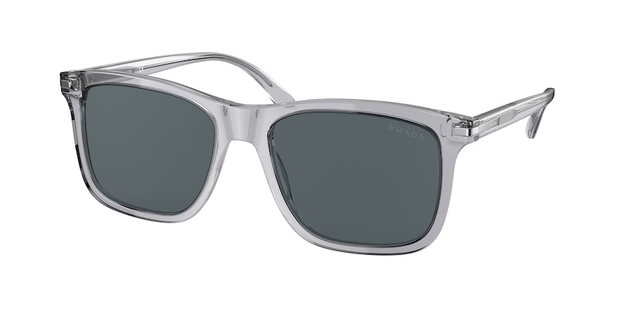 Prada PR18WSF Rectangle Sunglasses  U430A9-GREY CRYSTAL 56-18-150 - Color Map grey