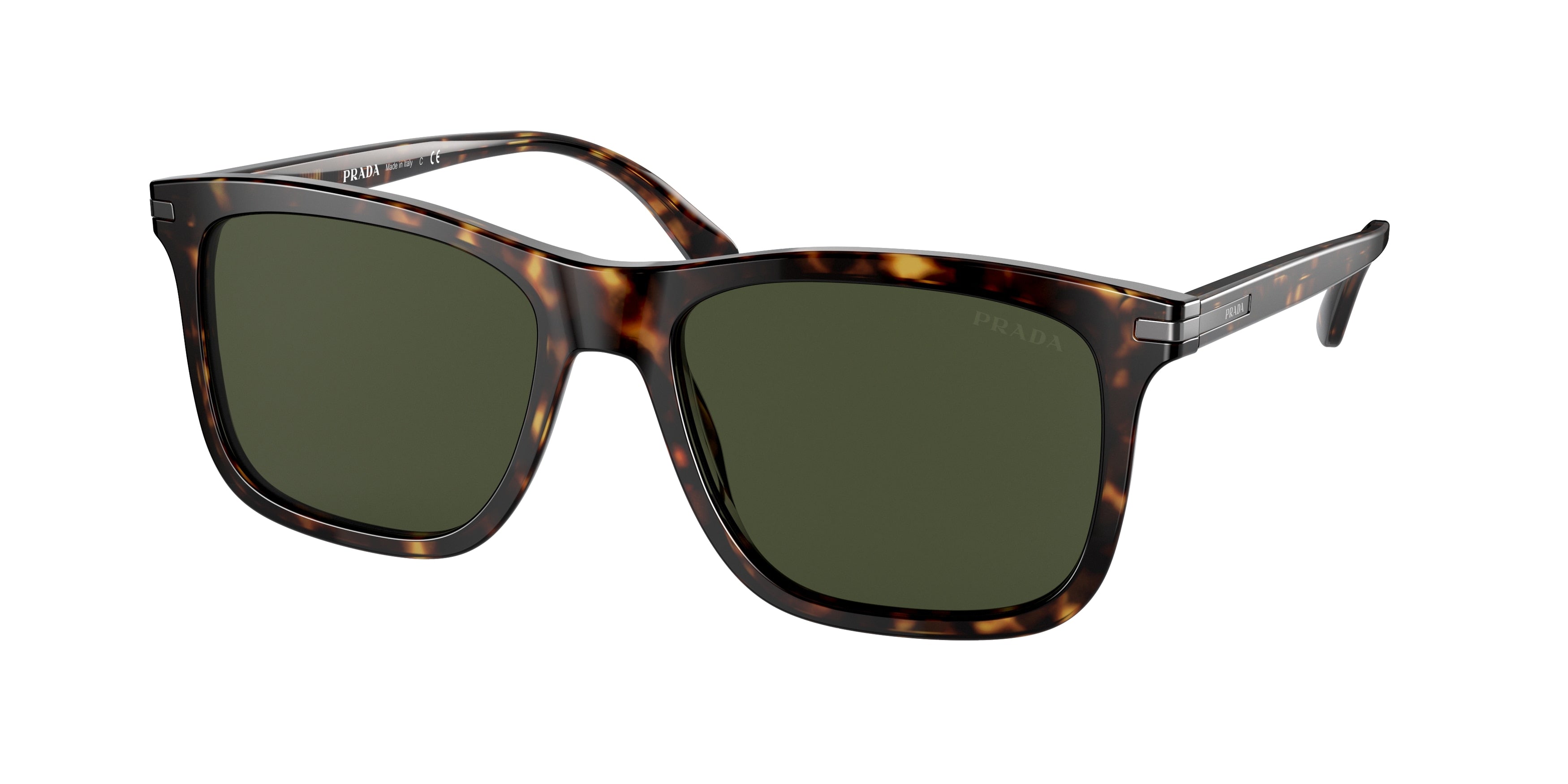 Prada PR18WS Rectangle Sunglasses  2AU0B0-Tortoise 56-150-18 - Color Map Tortoise