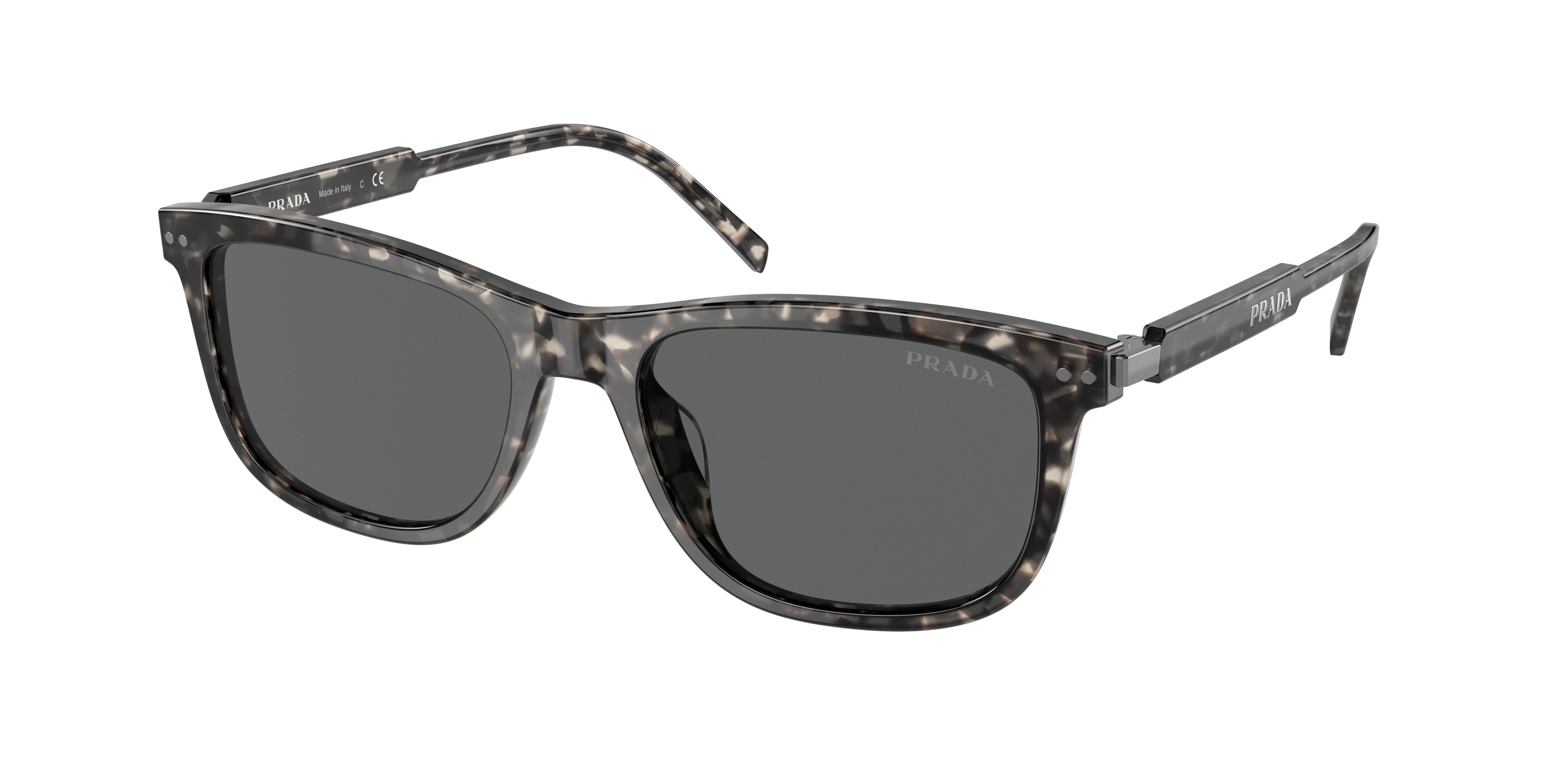 Prada PR18YS Pillow Sunglasses  19A09C-Havana Grey 54-140-18 - Color Map Tortoise