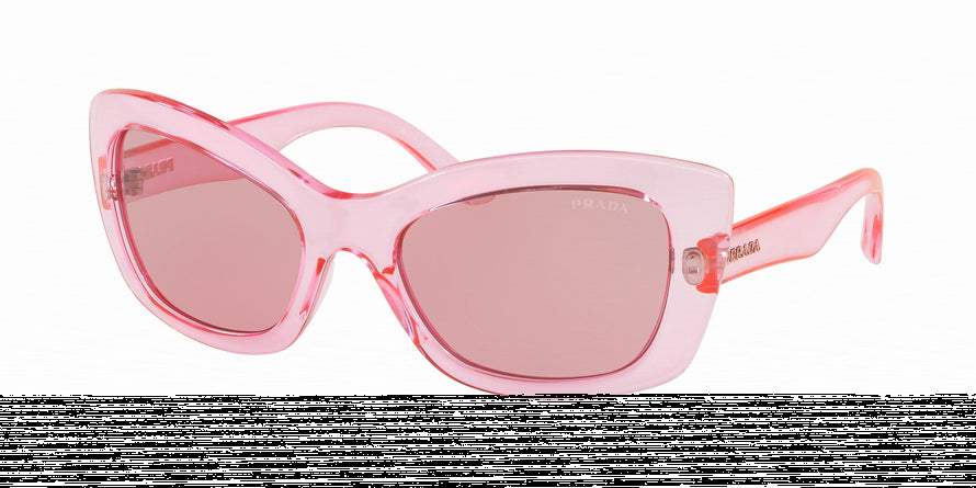 Prada CATWALK PR19MS Cat Eye Sunglasses  339345-PINK 56-20-135 - Color Map pink