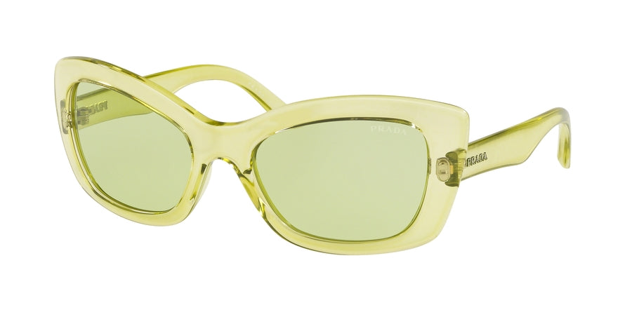 Prada CATWALK PR19MS Cat Eye Sunglasses  340348-GREEN 56-20-135 - Color Map green