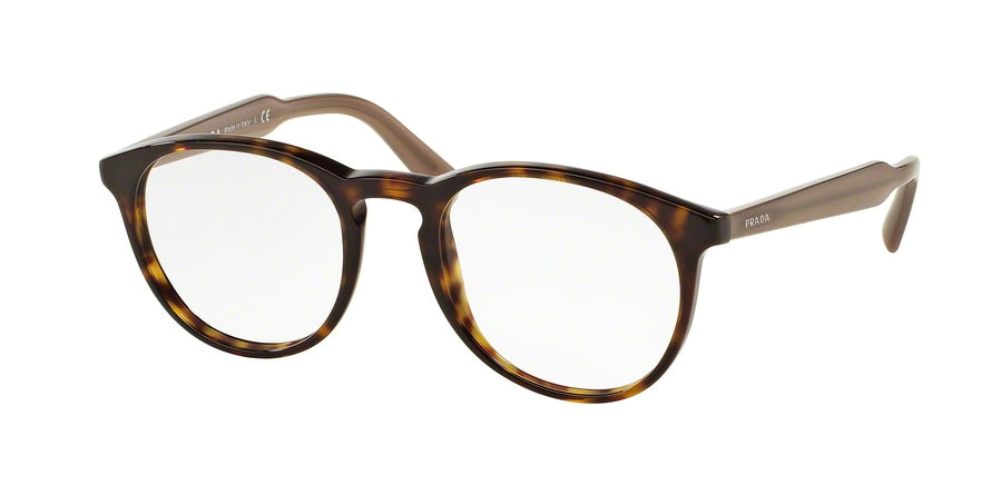 Prada PR19SVF Phantos Eyeglasses  2AU1O1-HAVANA 50-20-140 - Color Map havana