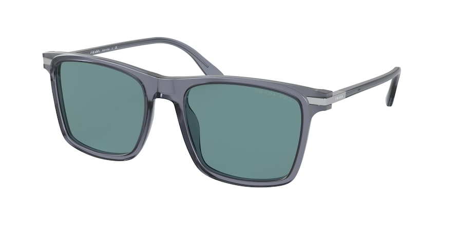 Prada PR19XSF Rectangle Sunglasses  01G04D-GREY 54-19-145 - Color Map grey