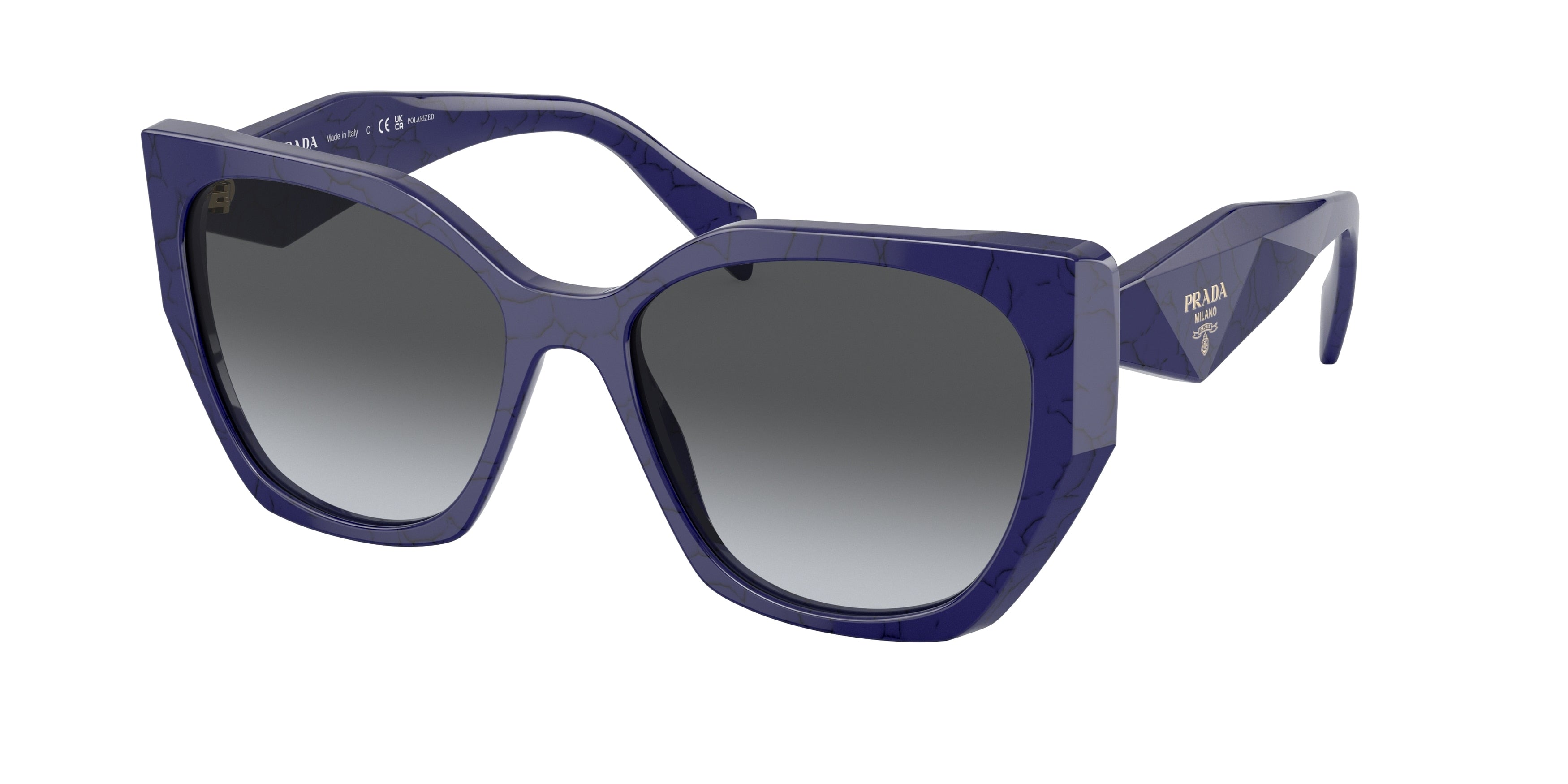 Prada PR19ZS Pillow Sunglasses  18D5W1-Baltic Marble 55-145-17 - Color Map Blue