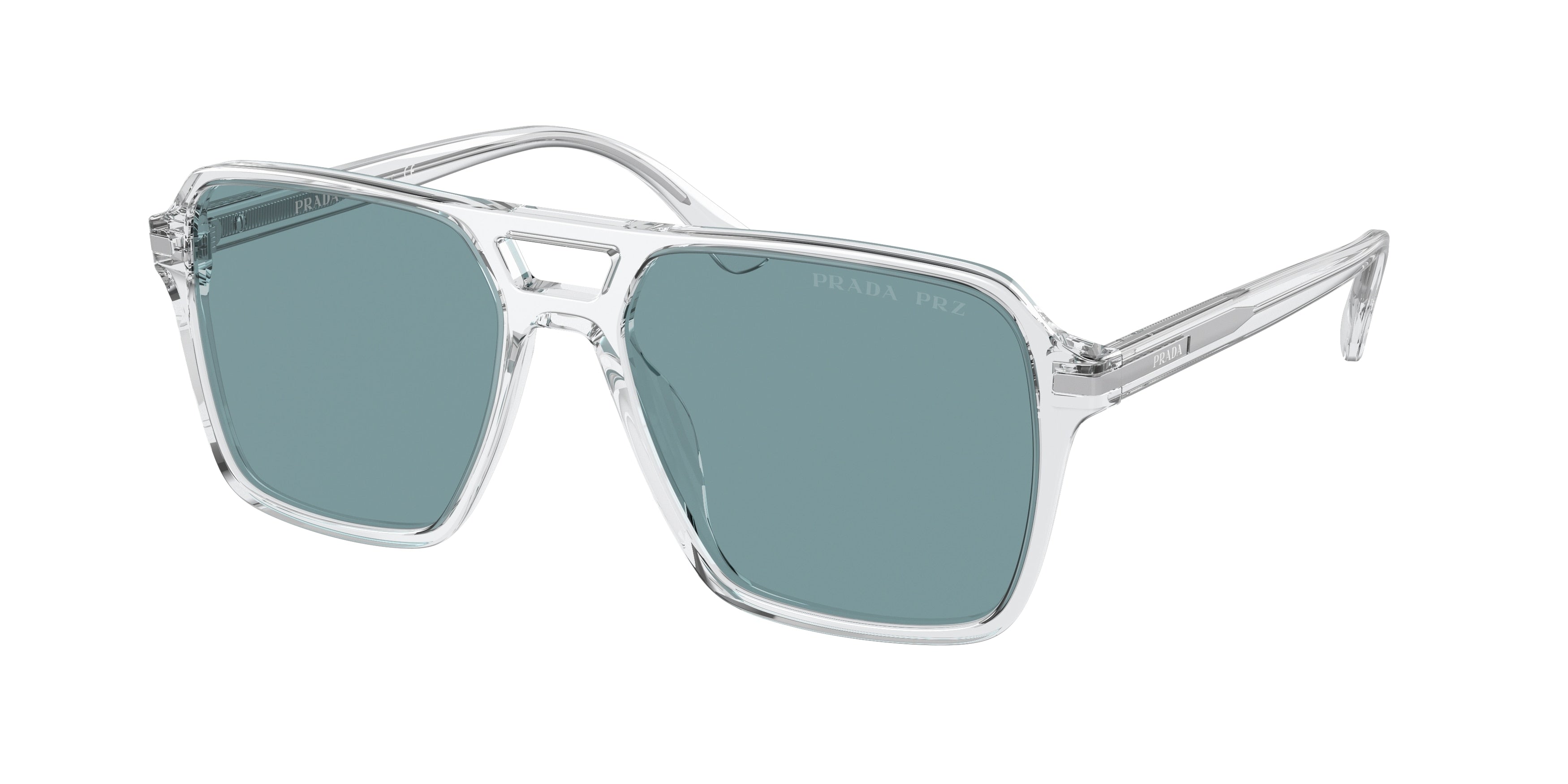 Prada PR20YSF Pilot Sunglasses  2AZ04D-Transparent 56-150-16 - Color Map Transparent