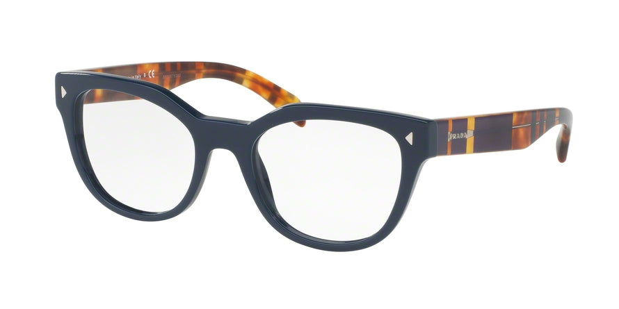 Prada PR21SV Square Eyeglasses  TFM1O1-BLUE 51-19-140 - Color Map blue