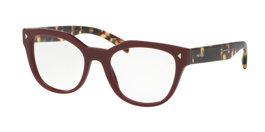 Prada PR21SV Square Eyeglasses  USH1O1-BORDEAUX 53-19-140 - Color Map bordeaux