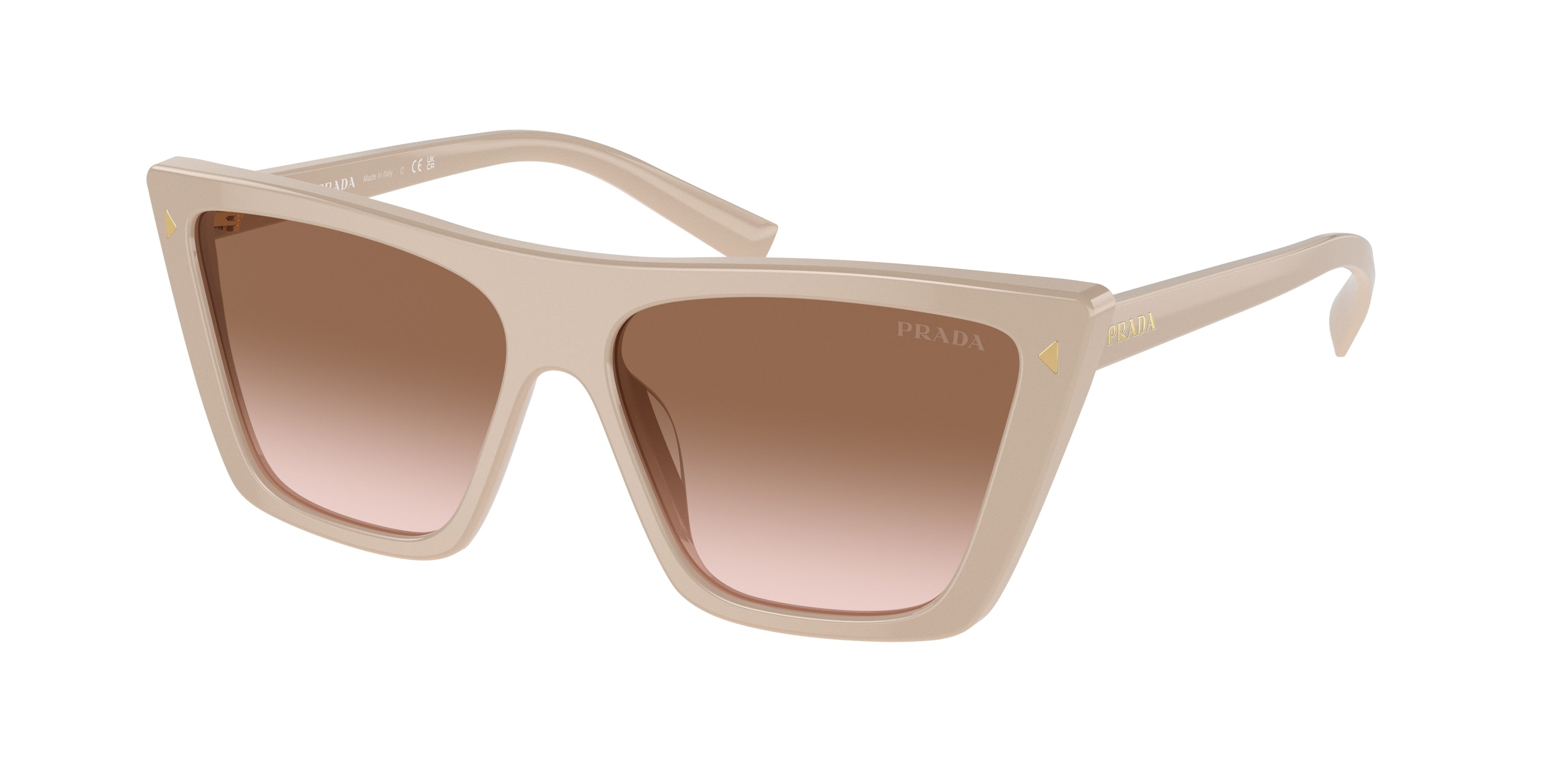 Prada PR21ZS Butterfly Sunglasses  11I0A6-Powder 55-145-14 - Color Map Beige