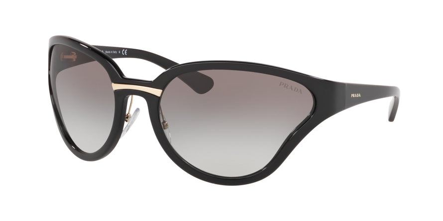 Prada CATWALK PR22VS Butterfly Sunglasses  1AB0A7-BLACK 68-20-115 - Color Map black