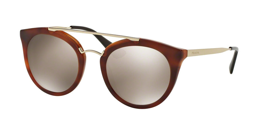 Prada CATWALK PR23SSF Phantos Sunglasses  USE1C0-STRIPED BROWN 52-22-140 - Color Map brown