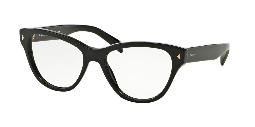 Prada PR23SV Cat Eye Eyeglasses  1AB1O1-BLACK 54-17-140 - Color Map black