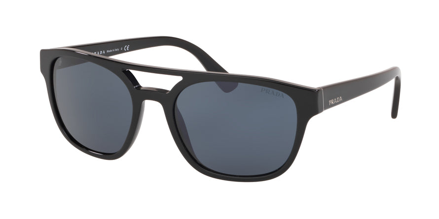 Prada PR23VSF Square Sunglasses  1AB0A9-BLACK 56-19-145 - Color Map black
