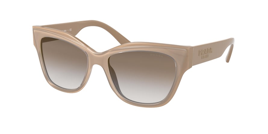 Prada PR23XS Cat Eye Sunglasses  06G3D0-LIGHT BROWN 53-16-140 - Color Map brown