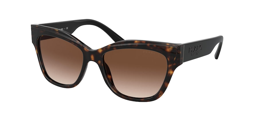 Prada PR23XS Cat Eye Sunglasses  2AU6S1-HAVANA 53-16-140 - Color Map havana