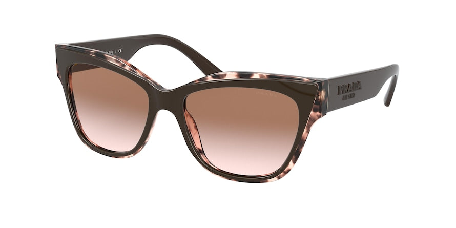 Prada PR23XS Cat Eye Sunglasses  ROL0A6-BROWN 53-16-140 - Color Map brown