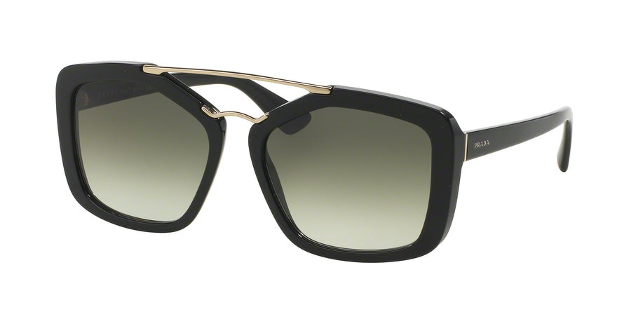 Prada PR24RSF Square Sunglasses  1AB0A7-BLACK 56-17-140 - Color Map black