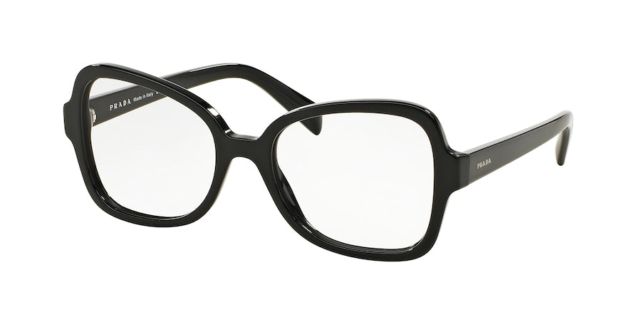 Prada PR25SVF Butterfly Eyeglasses  1AB1O1-BLACK 53-18-135 - Color Map black
