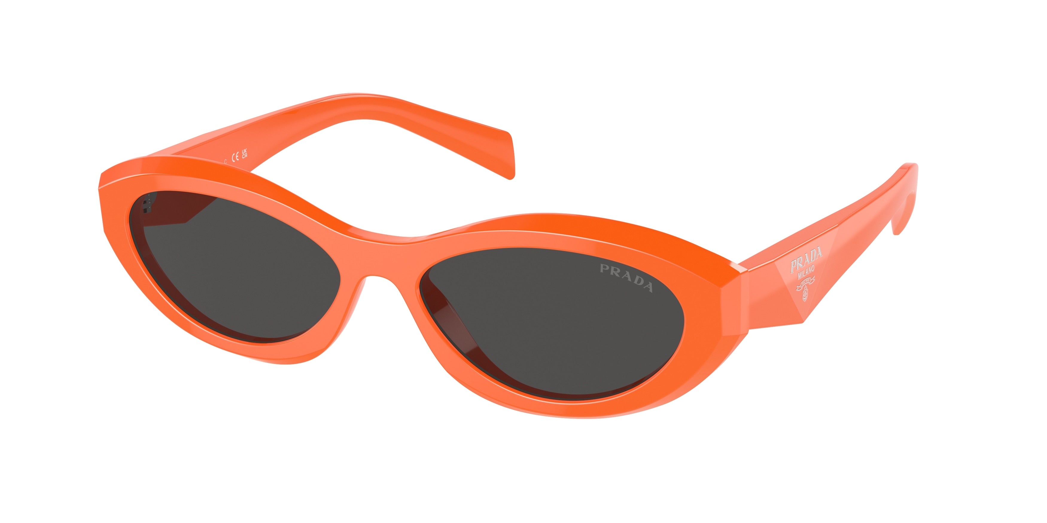 Prada PR26ZSF Irregular Sunglasses  12L08Z-Orange 56-145-15 - Color Map Orange