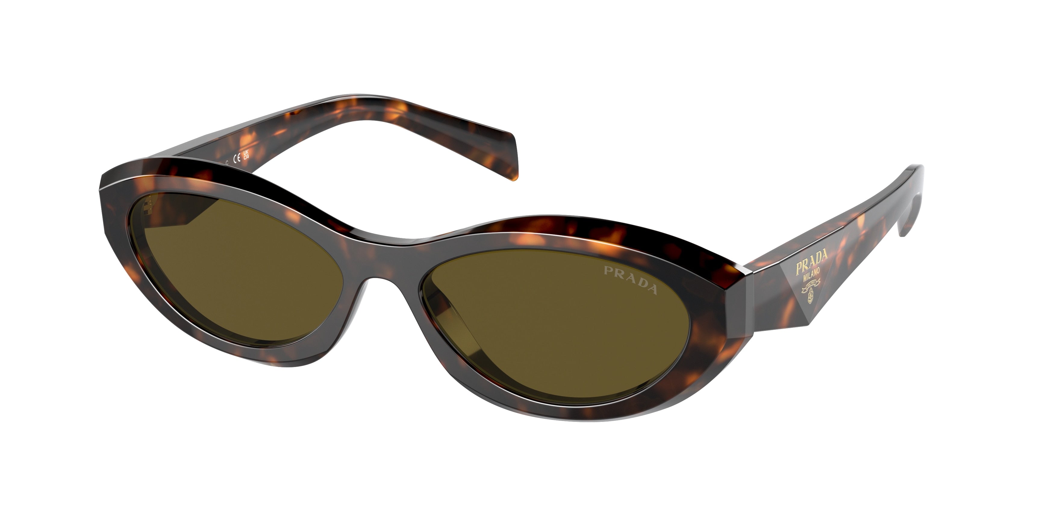 Prada PR26ZSF Irregular Sunglasses  14L09Z-Sage/Honey Tortoise 56-145-15 - Color Map Green