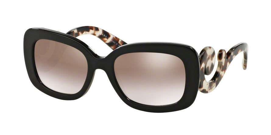 Prada MINIMAL BAROQUE PR27OS Rectangle Sunglasses  UAO4O0-BROWN 54-19-135 - Color Map brown