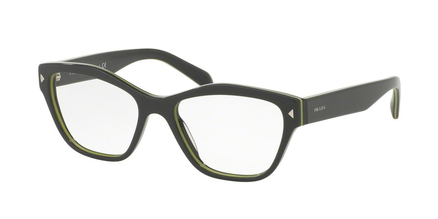 Prada PR27SVF Cat Eye Eyeglasses  UR01O1-GREY/YELLOW/GREY 55-17-140 - Color Map grey