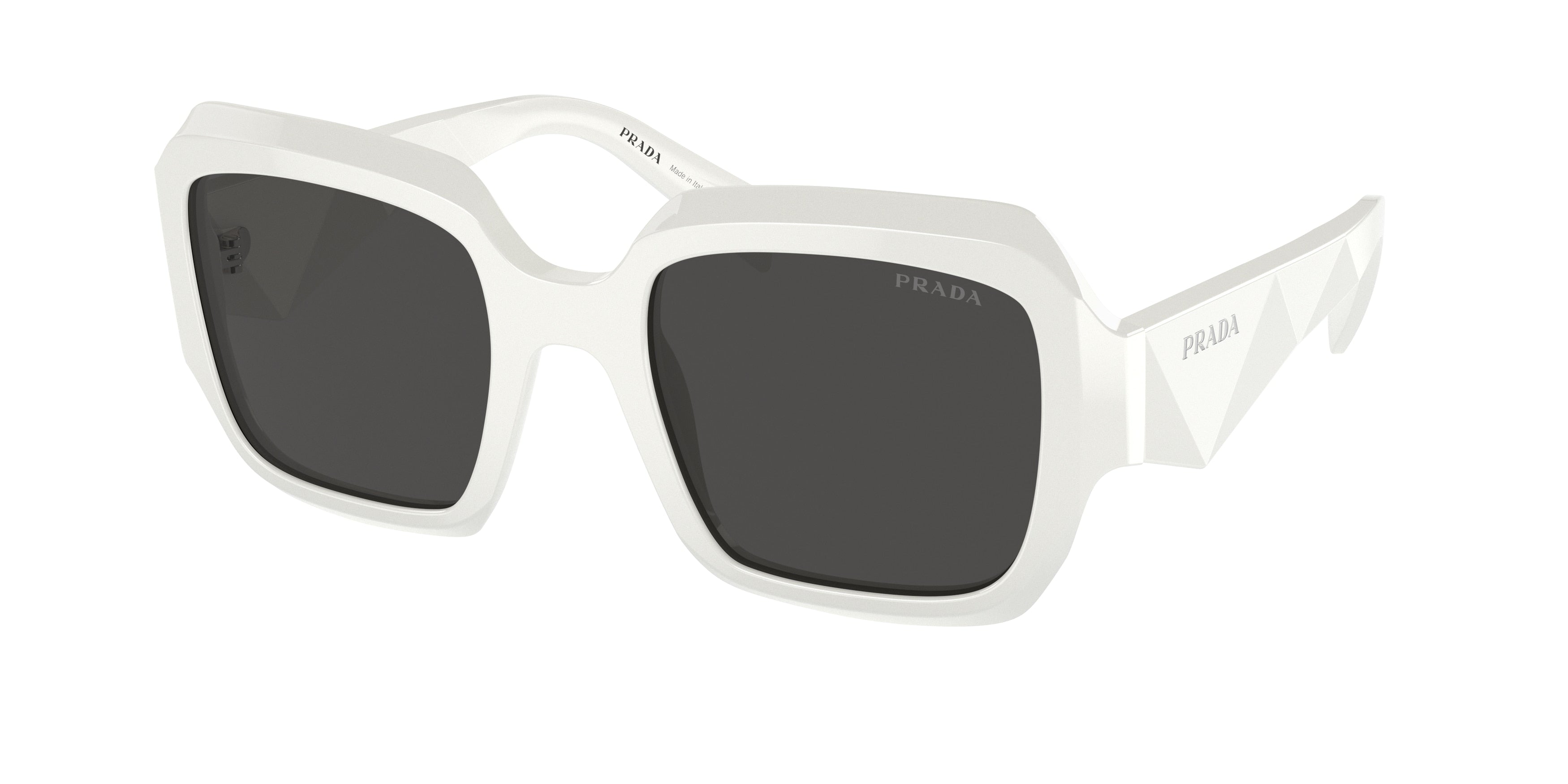 Prada PR28ZSF Pillow Sunglasses  17K08Z-White 54-145-20 - Color Map White
