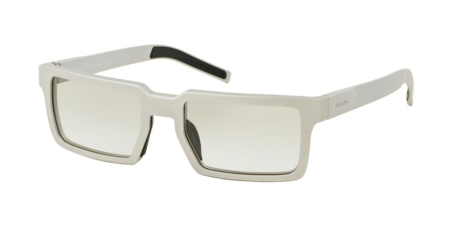 Prada PR50SS Rectangle Sunglasses  UEF4P2-BRUSHED ALLUMINIUM 51-19-150 - Color Map grey