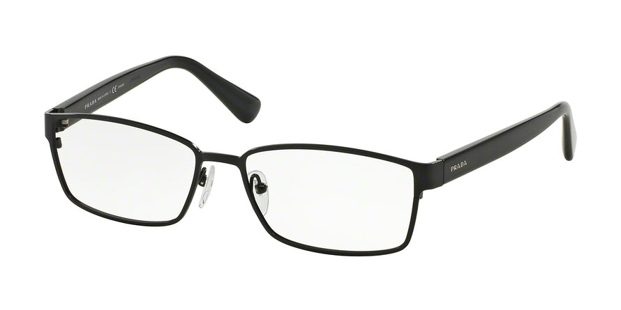 Prada PR50SV Pillow Eyeglasses  7AX1O1-BLACK 56-16-145 - Color Map black